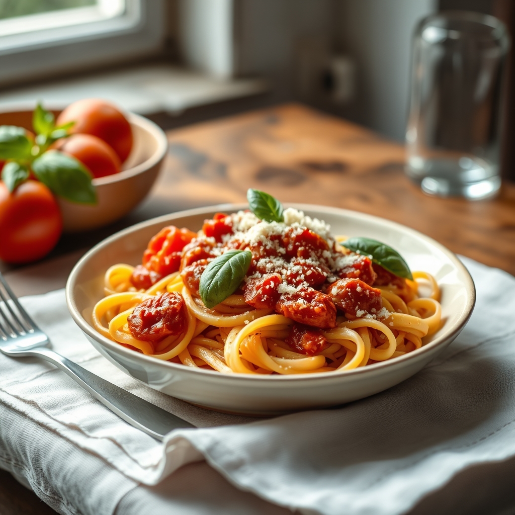Handmade tagliatelle